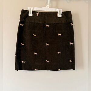 Castaway Nantucket Women’s Corduroy Dog Skirt Brown Size 4